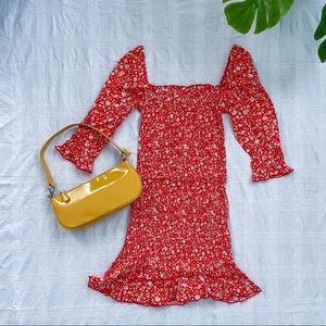 Dress Forum Smocked Sleeve Dress